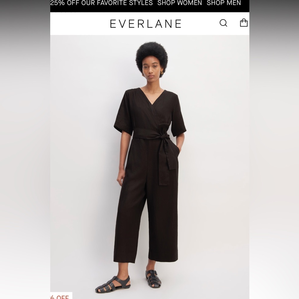 Everlane Jumpsuit in Linen, Size 8 - Picture 13 of 15